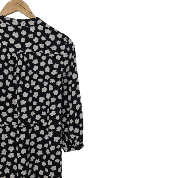 KATE SPADE Mini Faye 100% Silk Floral Print Shirt Dress Women's Size XXS - Picture 10 of 15